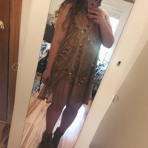 Altar’d State Nude Roaring 20s Gatsby Style Dress